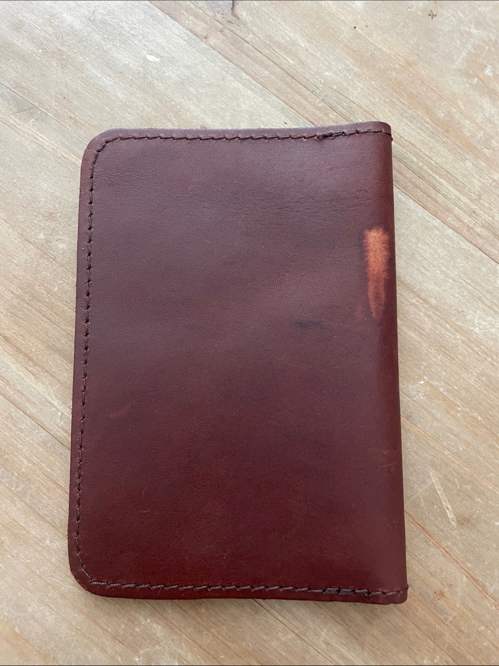 Portland Leather Brown Leather Card and money holder - Picture 3 of 4